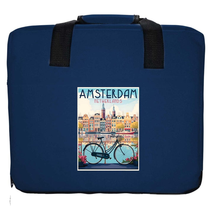 Amsterdam Netherlands Design A Souvenir Destination Seat Cushion Image 1