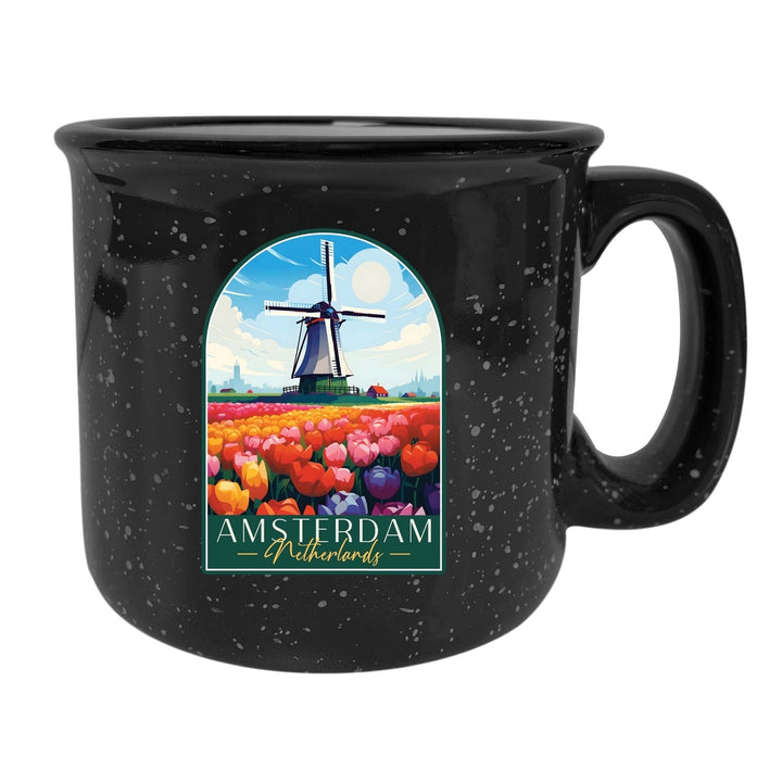 Amsterdam Netherlands Design B Souvenir 16 oz Ceramic camping mug Image 3