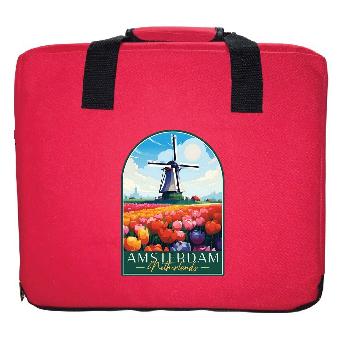 Amsterdam Netherlands Design B Souvenir Destination Seat Cushion Image 3