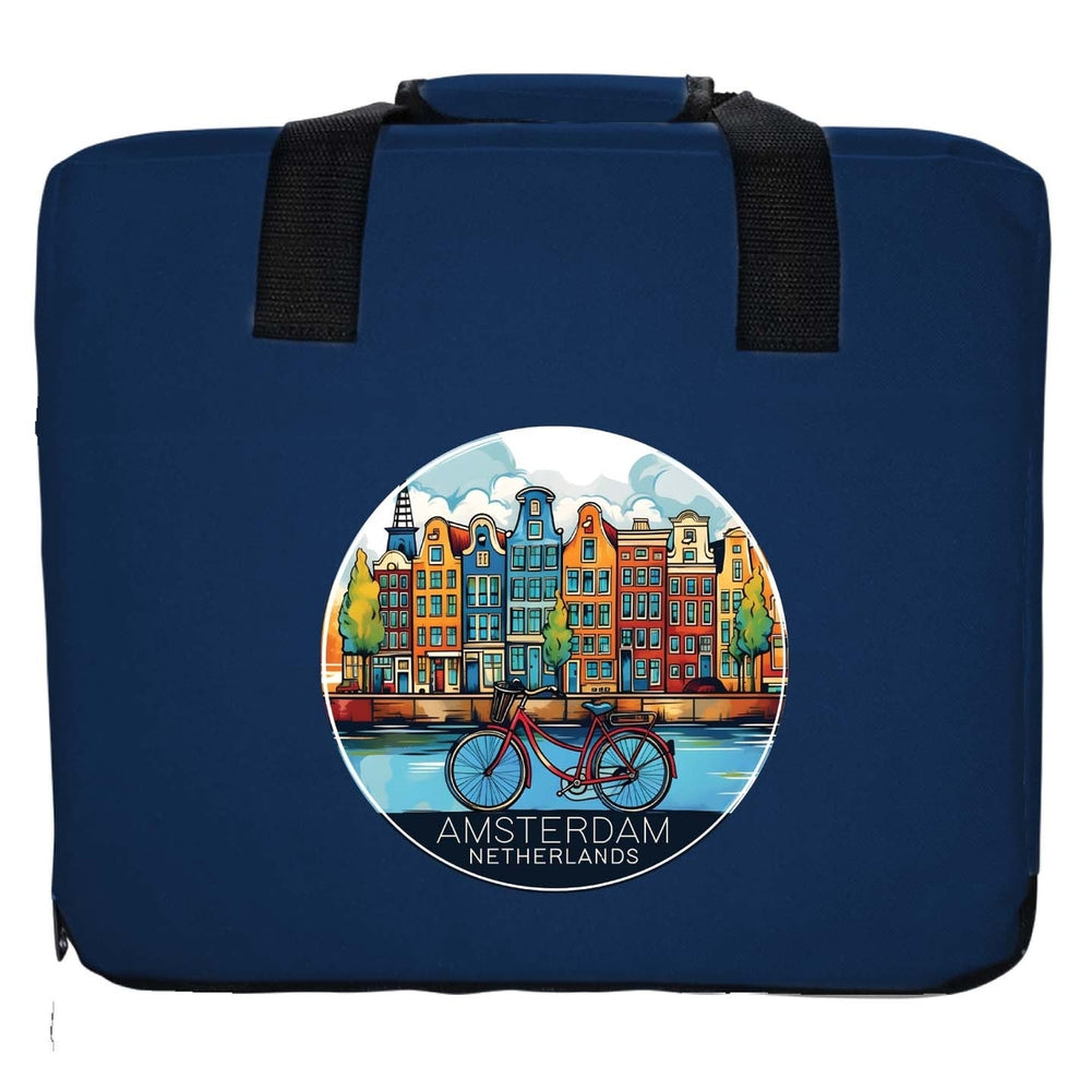 Amsterdam Netherlands Design D Souvenir Destination Seat Cushion Image 2