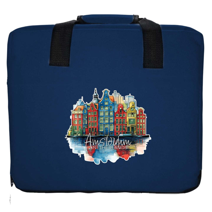 Amsterdam Netherlands Design C Souvenir Destination Seat Cushion Image 4