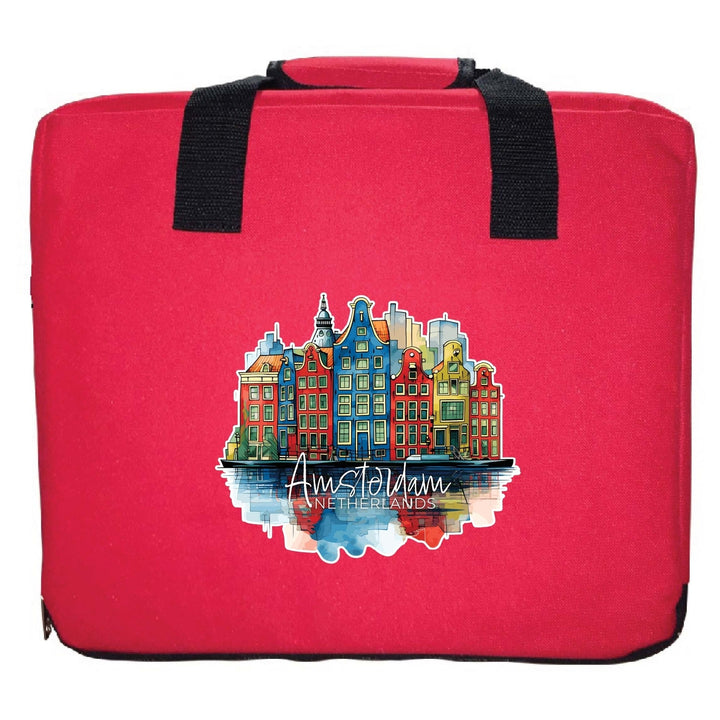 Amsterdam Netherlands Design C Souvenir Destination Seat Cushion Image 4