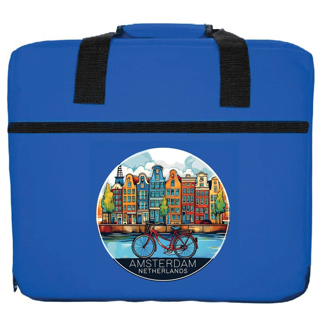 Amsterdam Netherlands Design D Souvenir Destination Seat Cushion Image 3