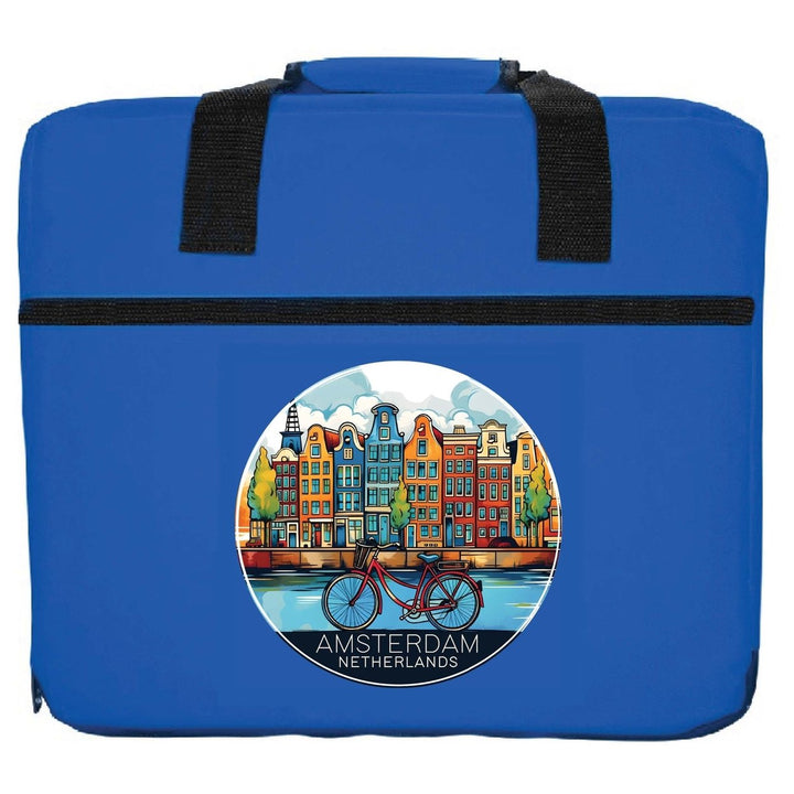 Amsterdam Netherlands Design D Souvenir Destination Seat Cushion Image 1