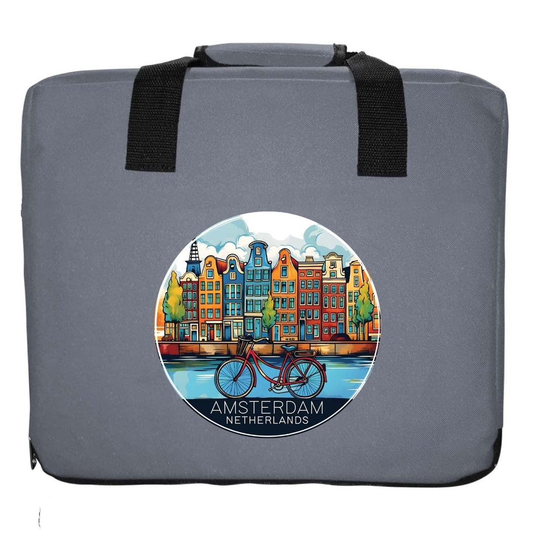 Amsterdam Netherlands Design D Souvenir Destination Seat Cushion Image 4