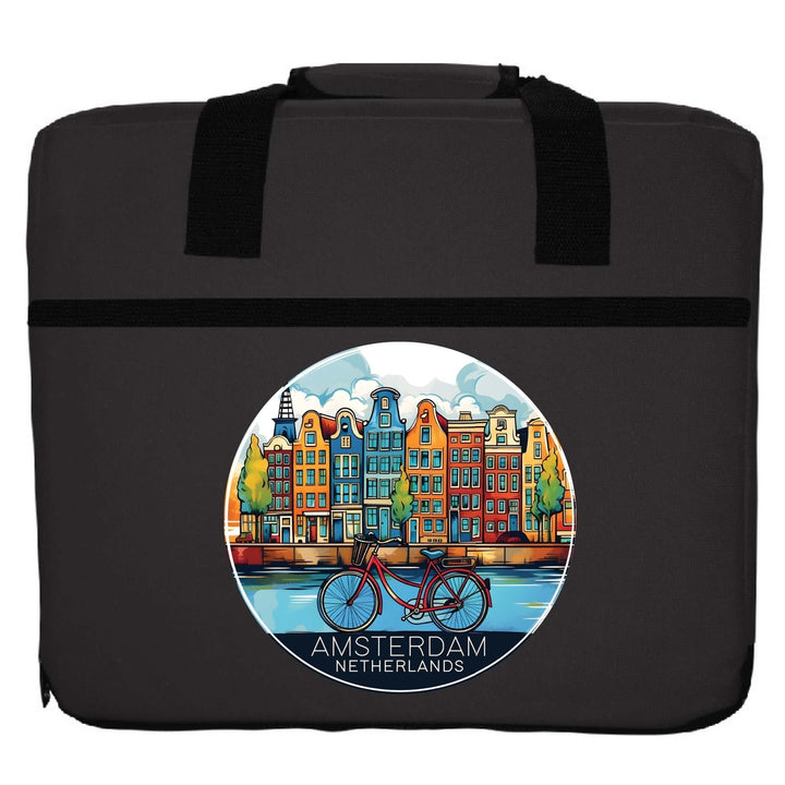 Amsterdam Netherlands Design D Souvenir Destination Seat Cushion Image 4