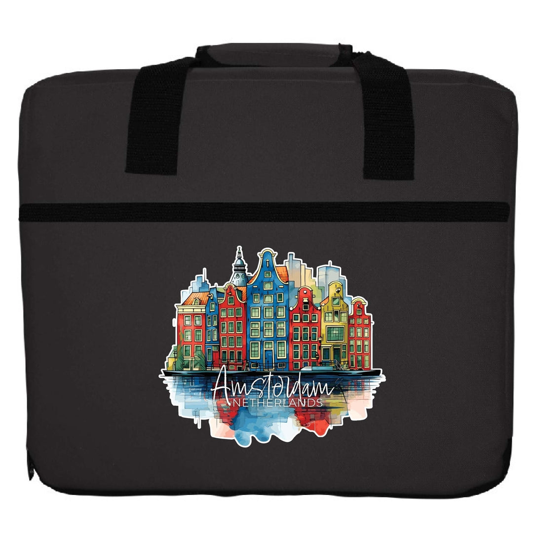 Amsterdam Netherlands Design C Souvenir Destination Seat Cushion Image 6