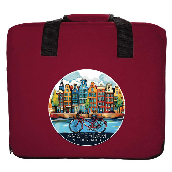 Amsterdam Netherlands Design D Souvenir Destination Seat Cushion Image 6