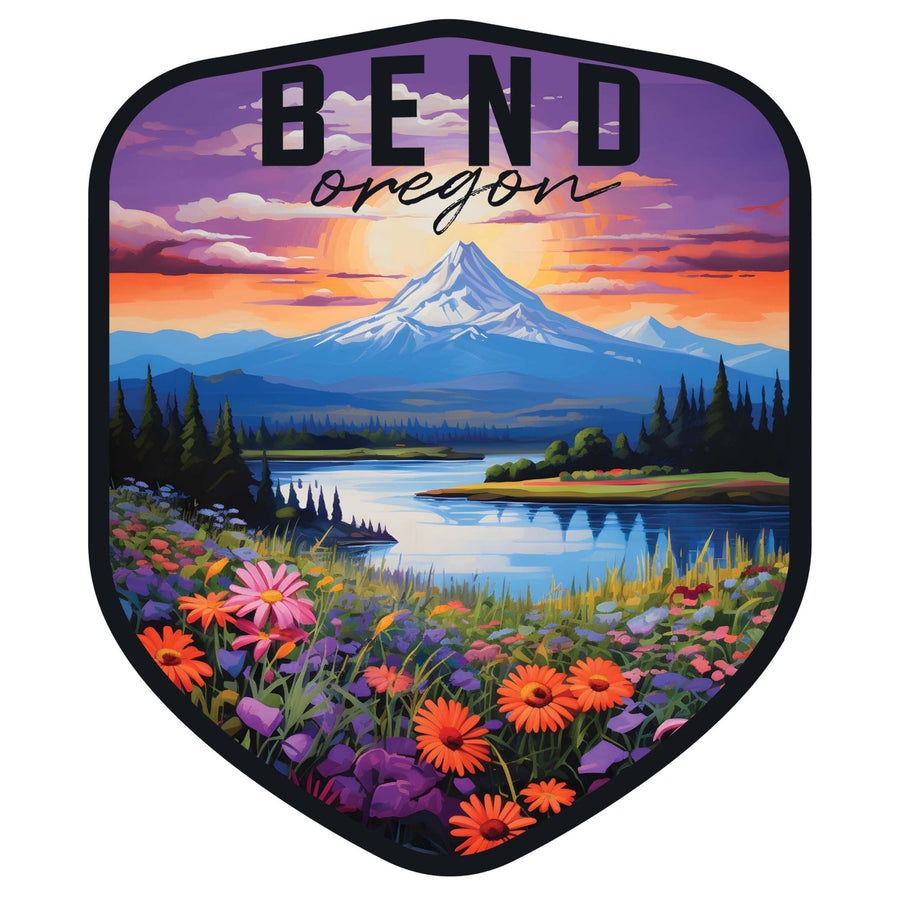 Bend Oregon Design A Souvenir Vinyl Decal Sticker Image 1