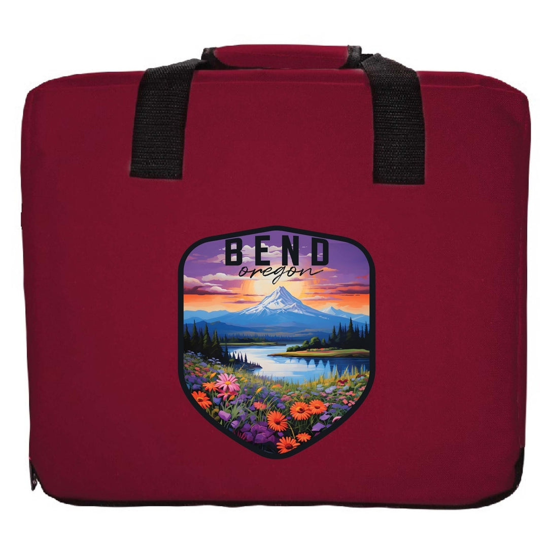 Bend Oregon Design A Souvenir Destination Seat Cushion Image 4