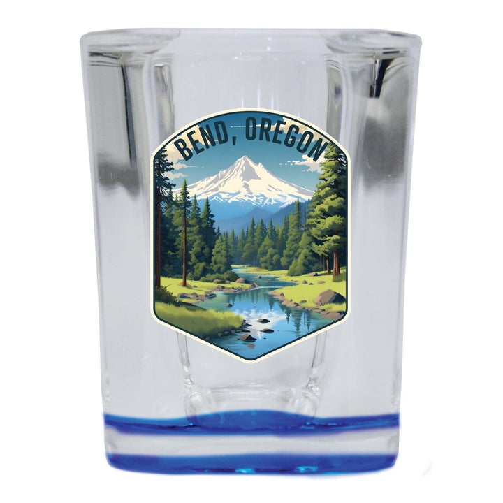 Bend Oregon Design B Souvenir 2 Ounce Shot Glass Square Image 1