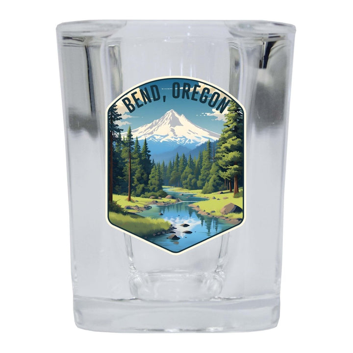 Bend Oregon Design B Souvenir 2 Ounce Shot Glass Square Image 2