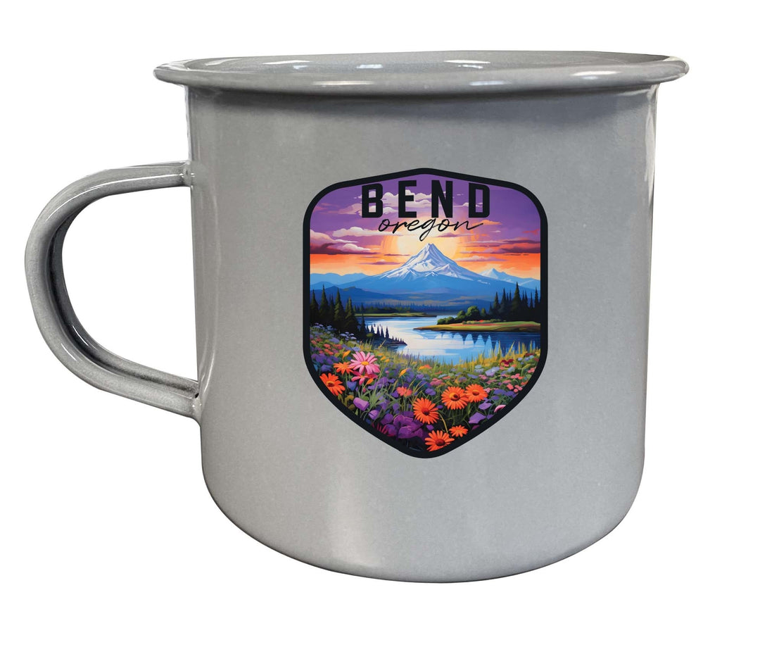 Bend Oregon Design A Souvenir Tin Camper Coffee Mug Image 2