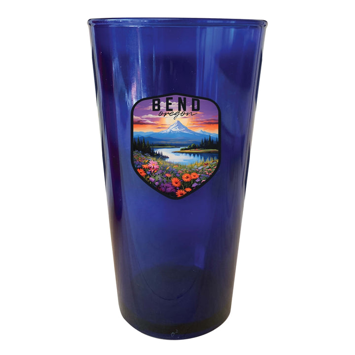 Bend Oregon Design A Souvenir Plastic 16 oz pint Image 2