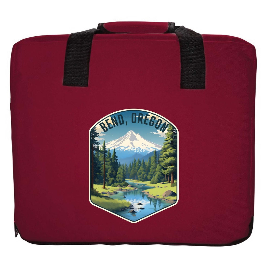 Bend Oregon Design B Souvenir Destination Seat Cushion Image 4