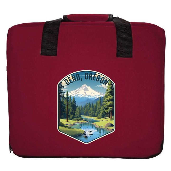 Bend Oregon Design B Souvenir Destination Seat Cushion Image 1