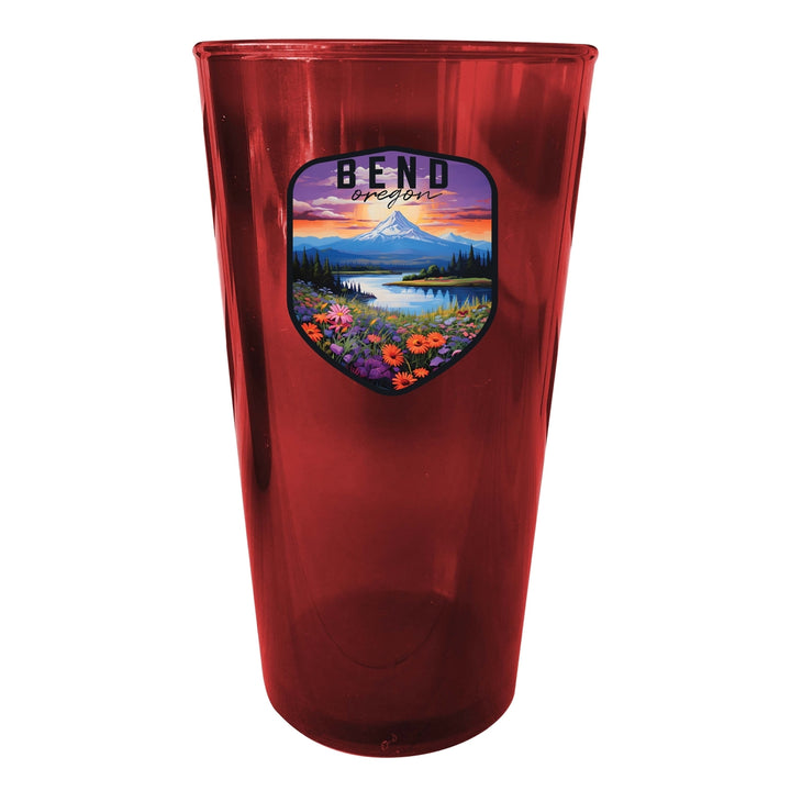 Bend Oregon Design A Souvenir Plastic 16 oz pint Image 4