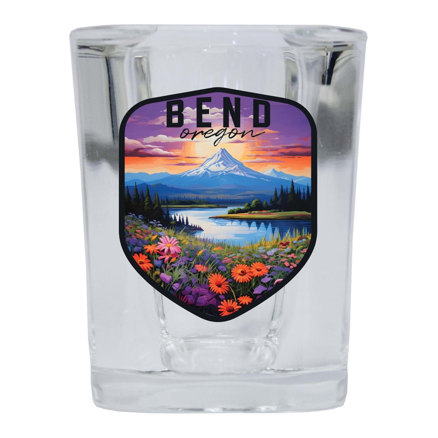 Bend Oregon Design A Souvenir 2 Ounce Shot Glass Square Image 1