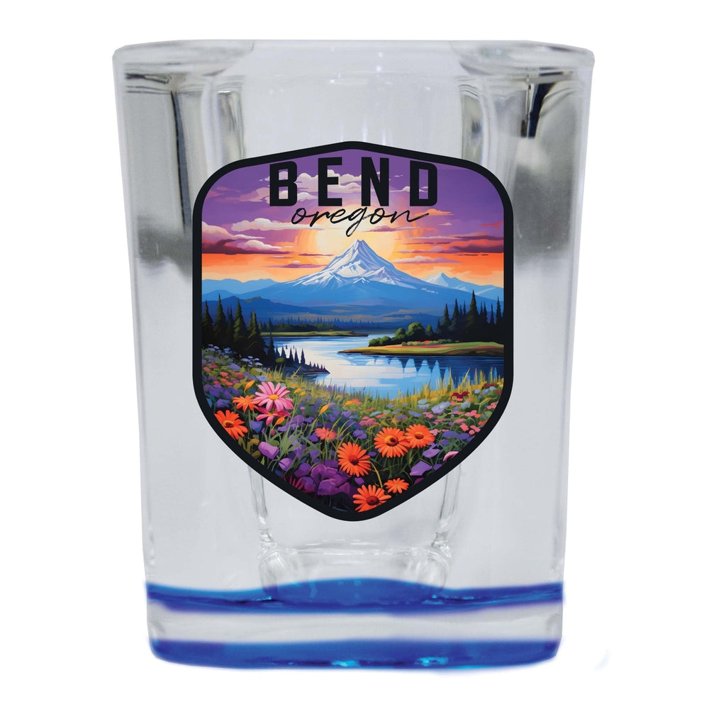 Bend Oregon Design A Souvenir 2 Ounce Shot Glass Square Image 2