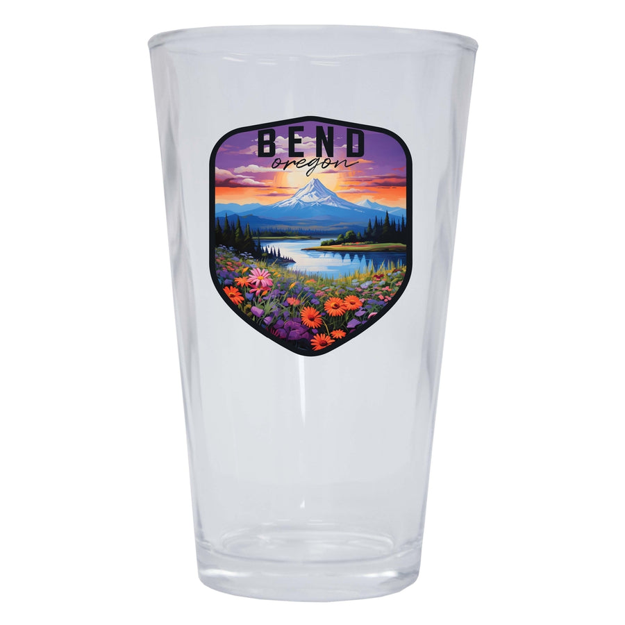 Bend Oregon Design A Souvenir 16 oz Pint Glass Image 1