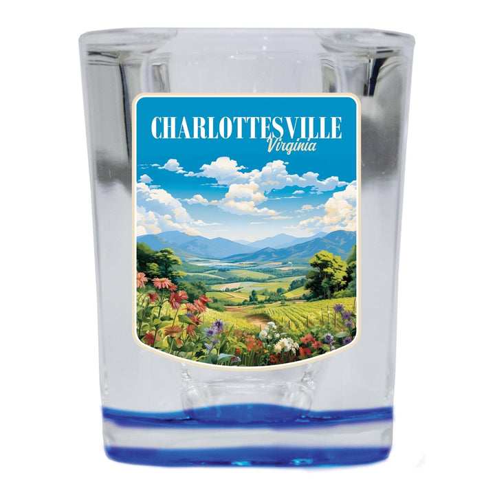 Charlottesville Virginia Design A Souvenir 2 Ounce Shot Glass Square Image 1