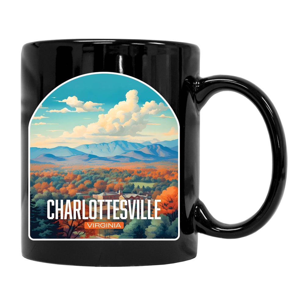 Charlottesville Virginia Design B Souvenir 12 oz Ceramic Coffee Mug Image 2