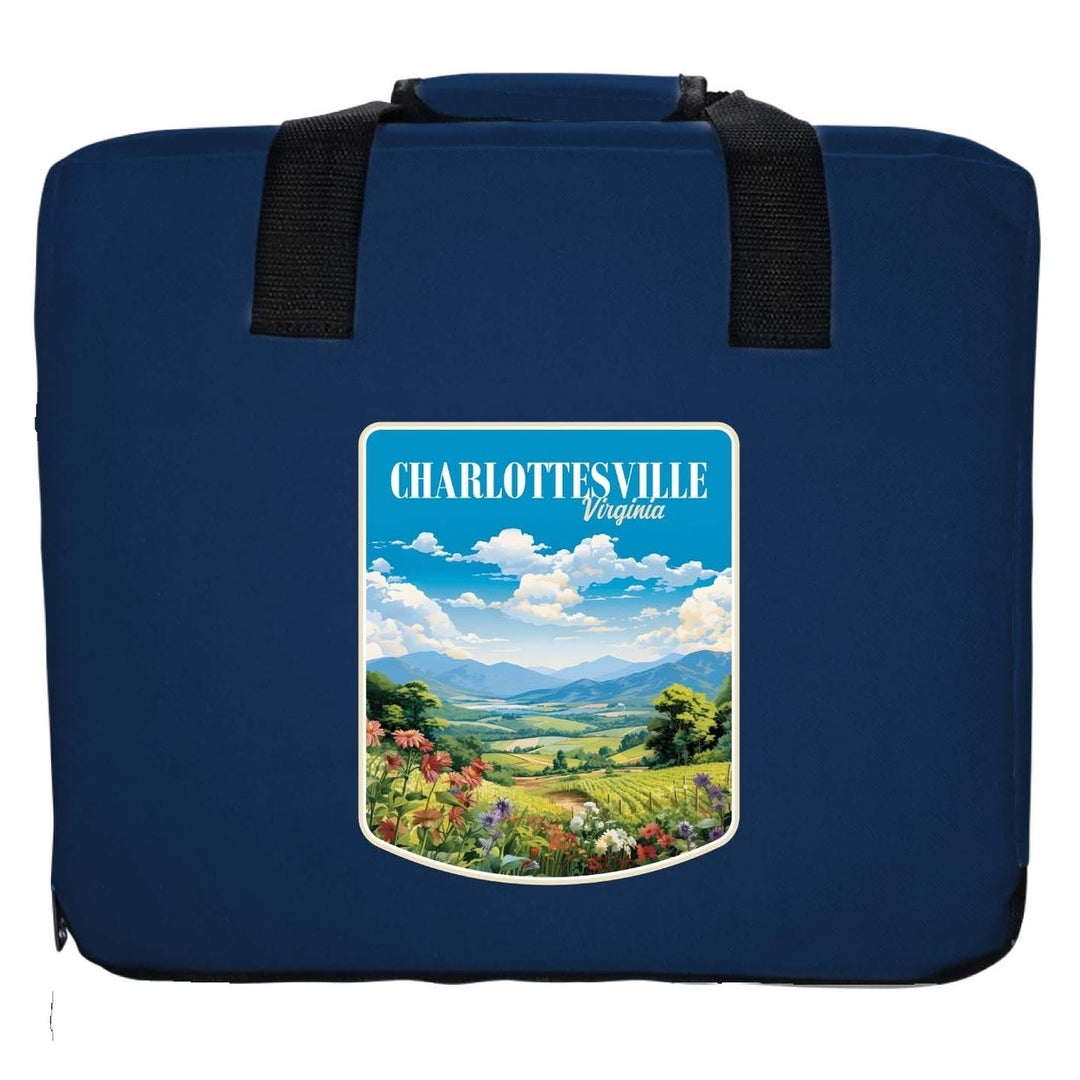 Charlottesville Virginia Design A Souvenir Destination Seat Cushion Image 1