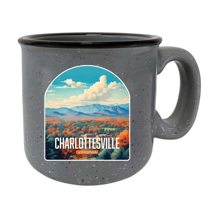 Charlottesville Virginia Design B Souvenir 16 oz Ceramic camping mug Image 2