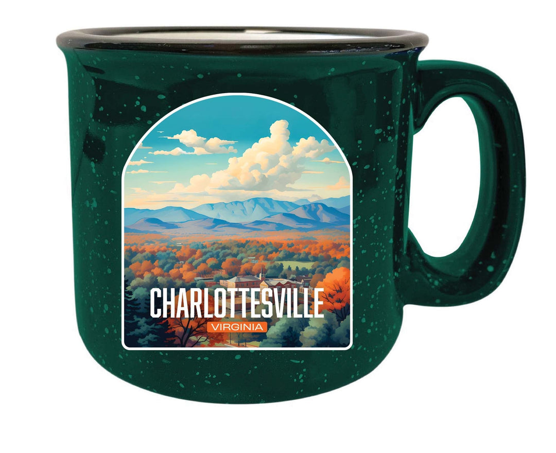 Charlottesville Virginia Design B Souvenir 16 oz Ceramic camping mug Image 3