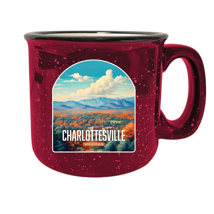 Charlottesville Virginia Design B Souvenir 16 oz Ceramic camping mug Image 1