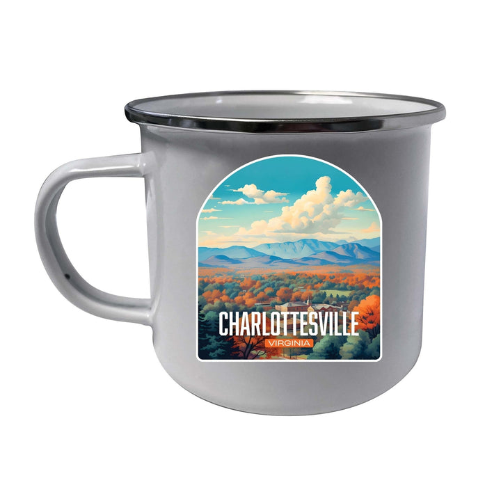 Charlottesville Virginia Design B Souvenir Tin Camper Coffee Mug Image 1