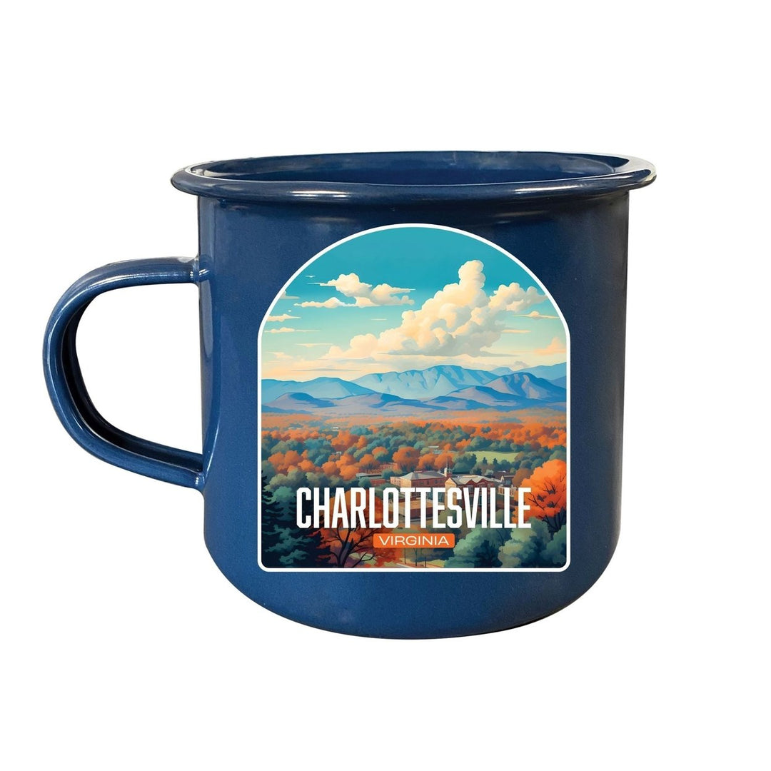 Charlottesville Virginia Design B Souvenir Tin Camper Coffee Mug Image 2