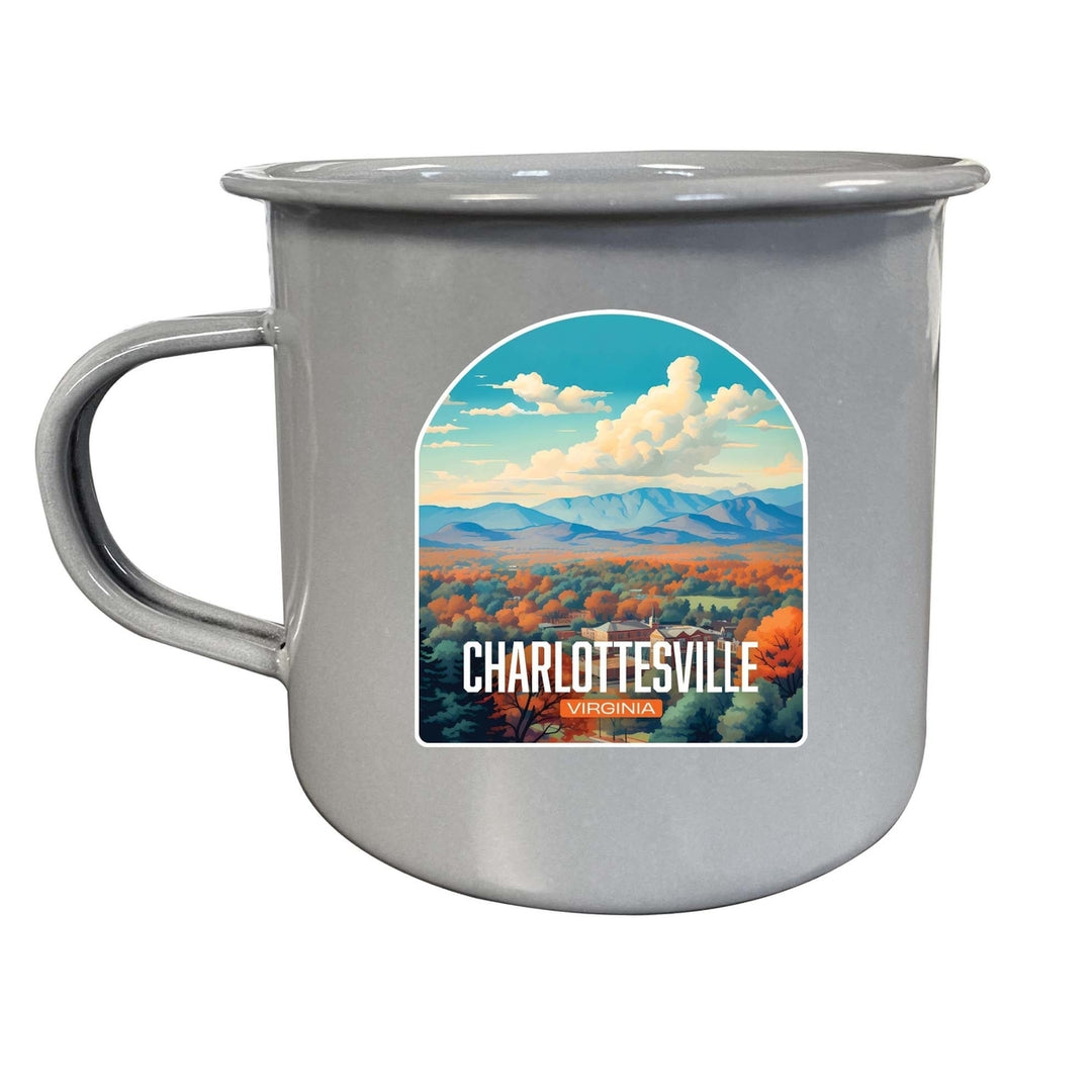 Charlottesville Virginia Design B Souvenir Tin Camper Coffee Mug Image 3