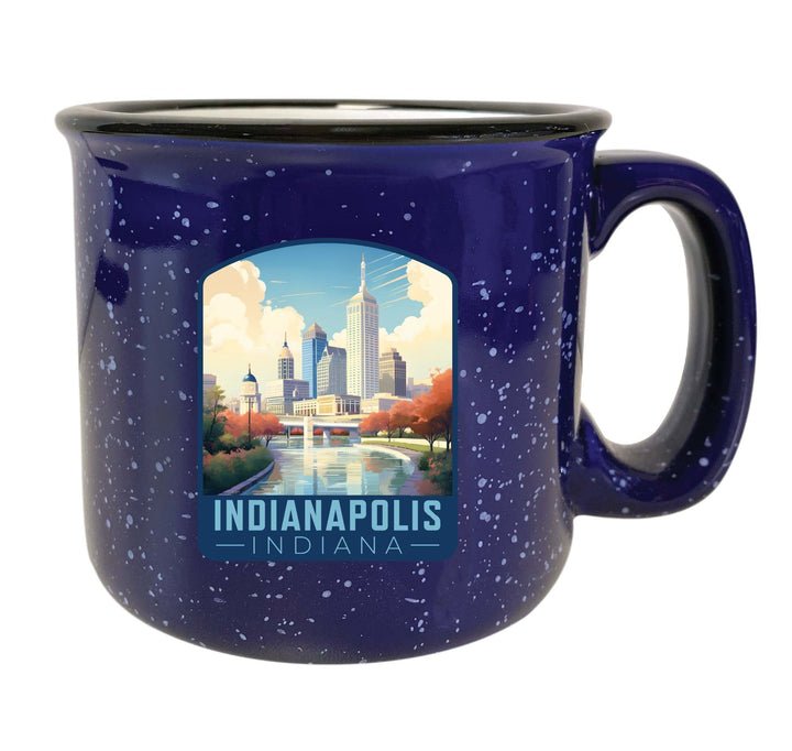 Indianapolis Indiana Design A Souvenir 16 oz Ceramic camping mug Image 3