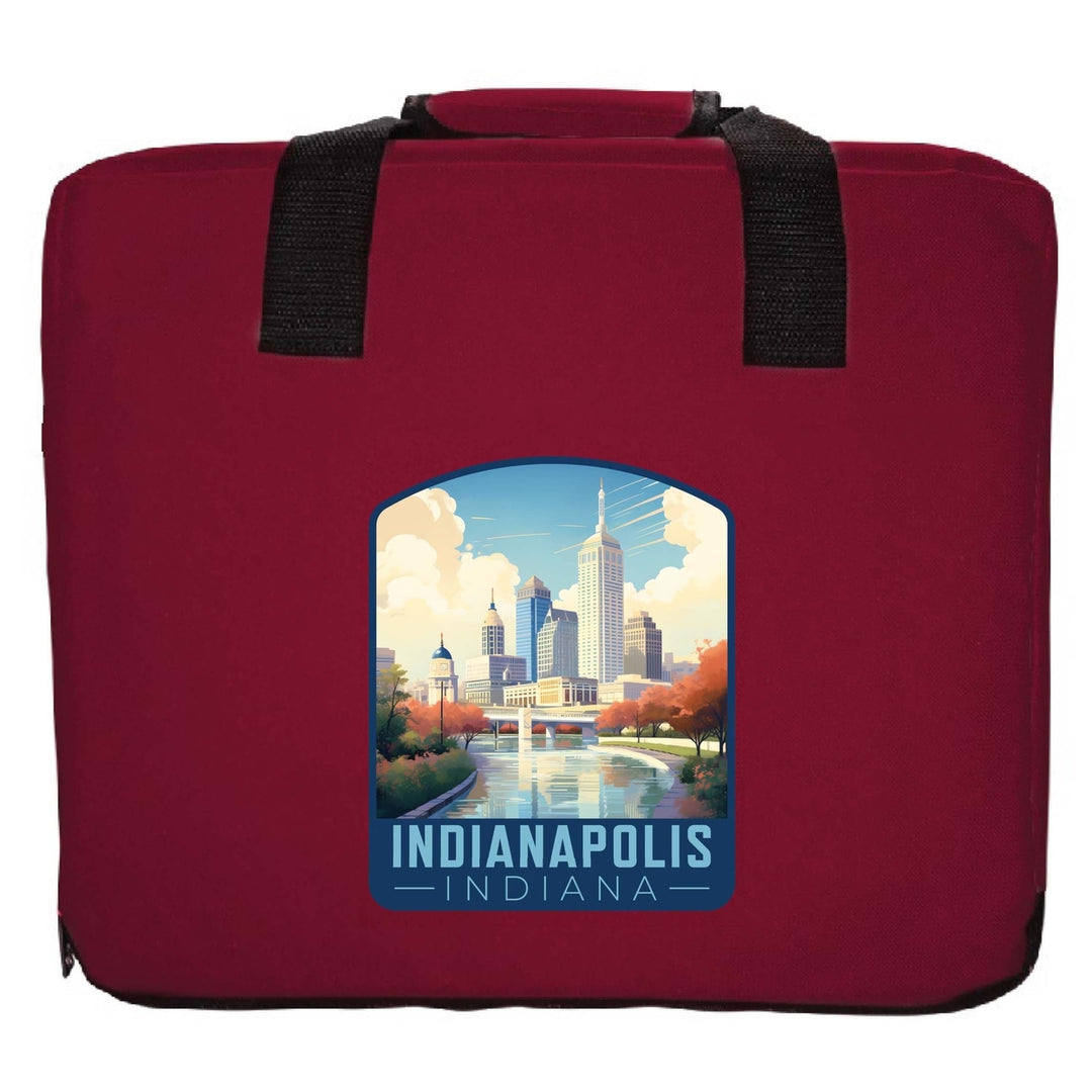 Indianapolis Indiana Design A Souvenir Destination Seat Cushion Image 1