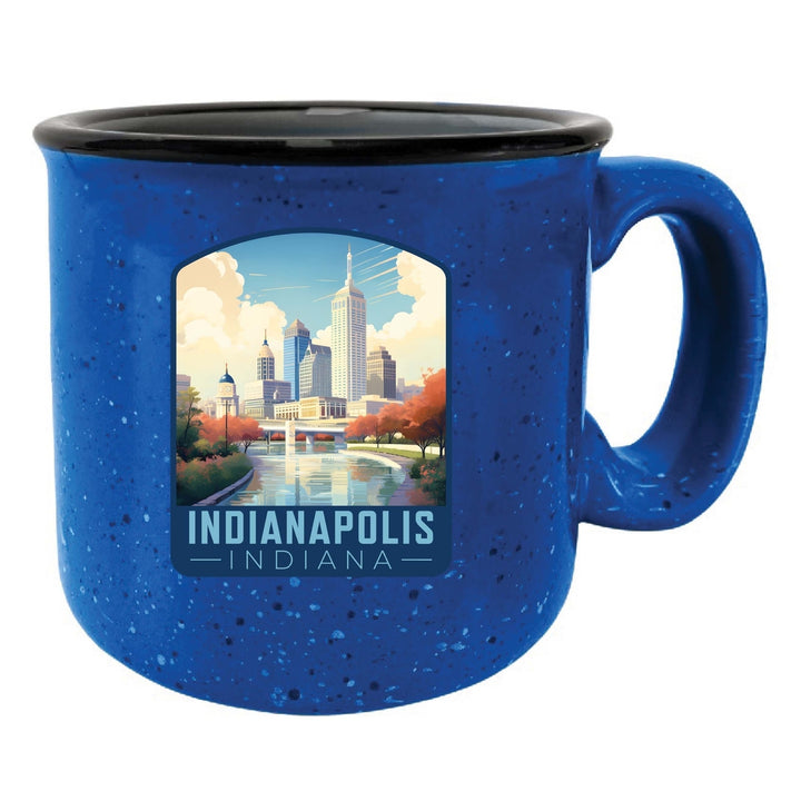 Indianapolis Indiana Design A Souvenir 16 oz Ceramic camping mug Image 6