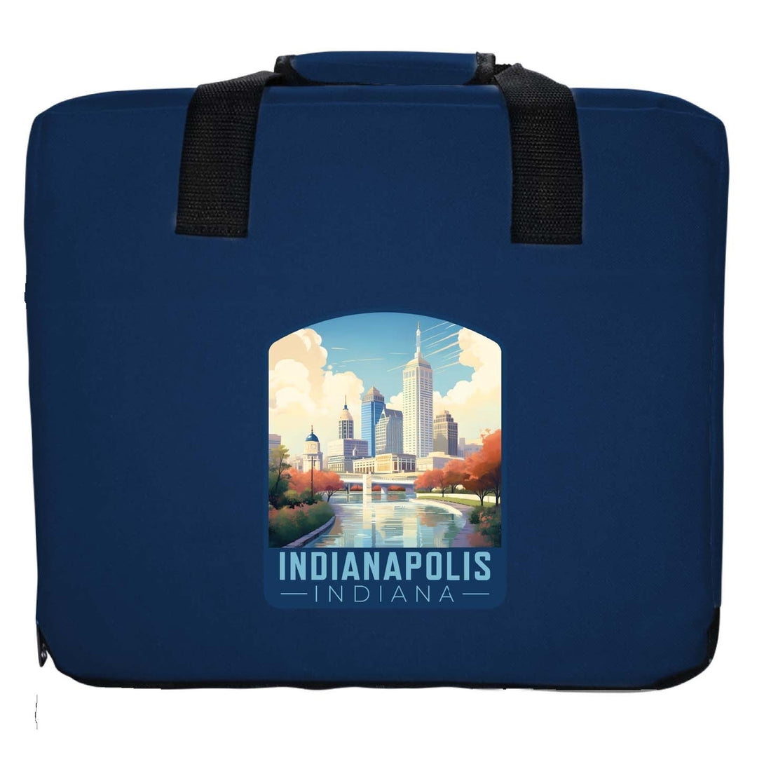 Indianapolis Indiana Design A Souvenir Destination Seat Cushion Image 3