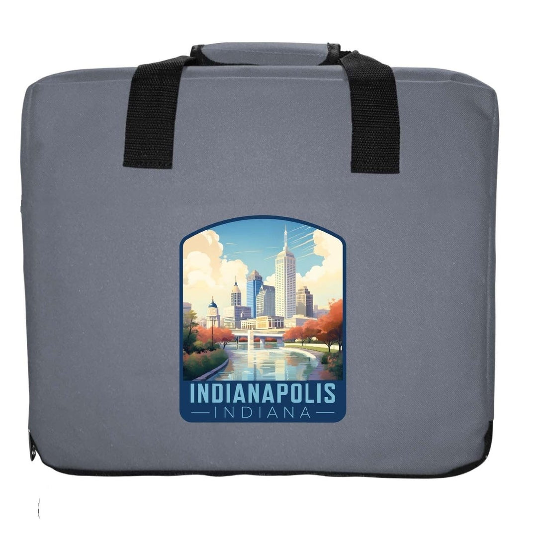 Indianapolis Indiana Design A Souvenir Destination Seat Cushion Image 1