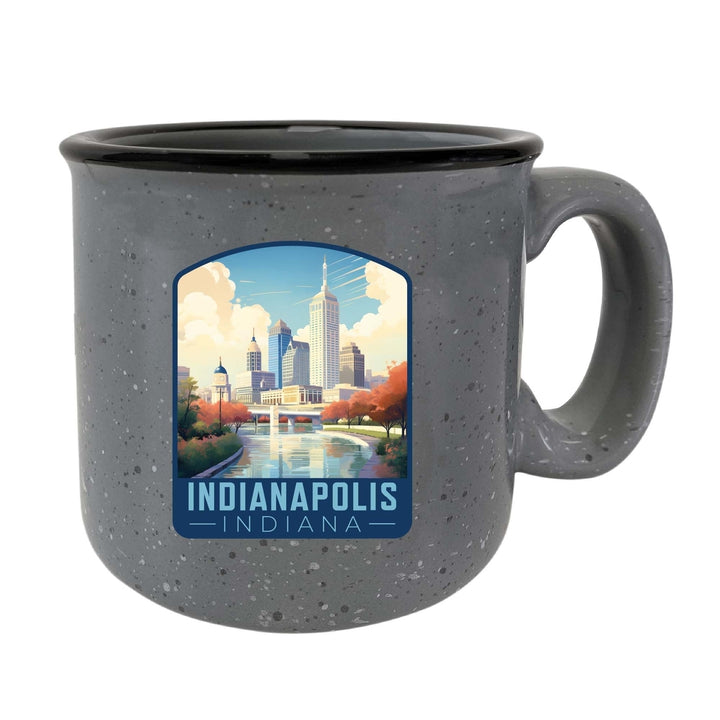 Indianapolis Indiana Design A Souvenir 16 oz Ceramic camping mug Image 7