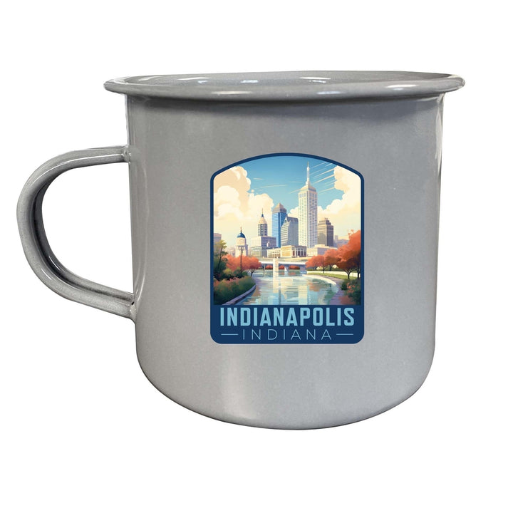 Indianapolis Indiana Design A Souvenir Tin Camper Coffee Mug Image 1