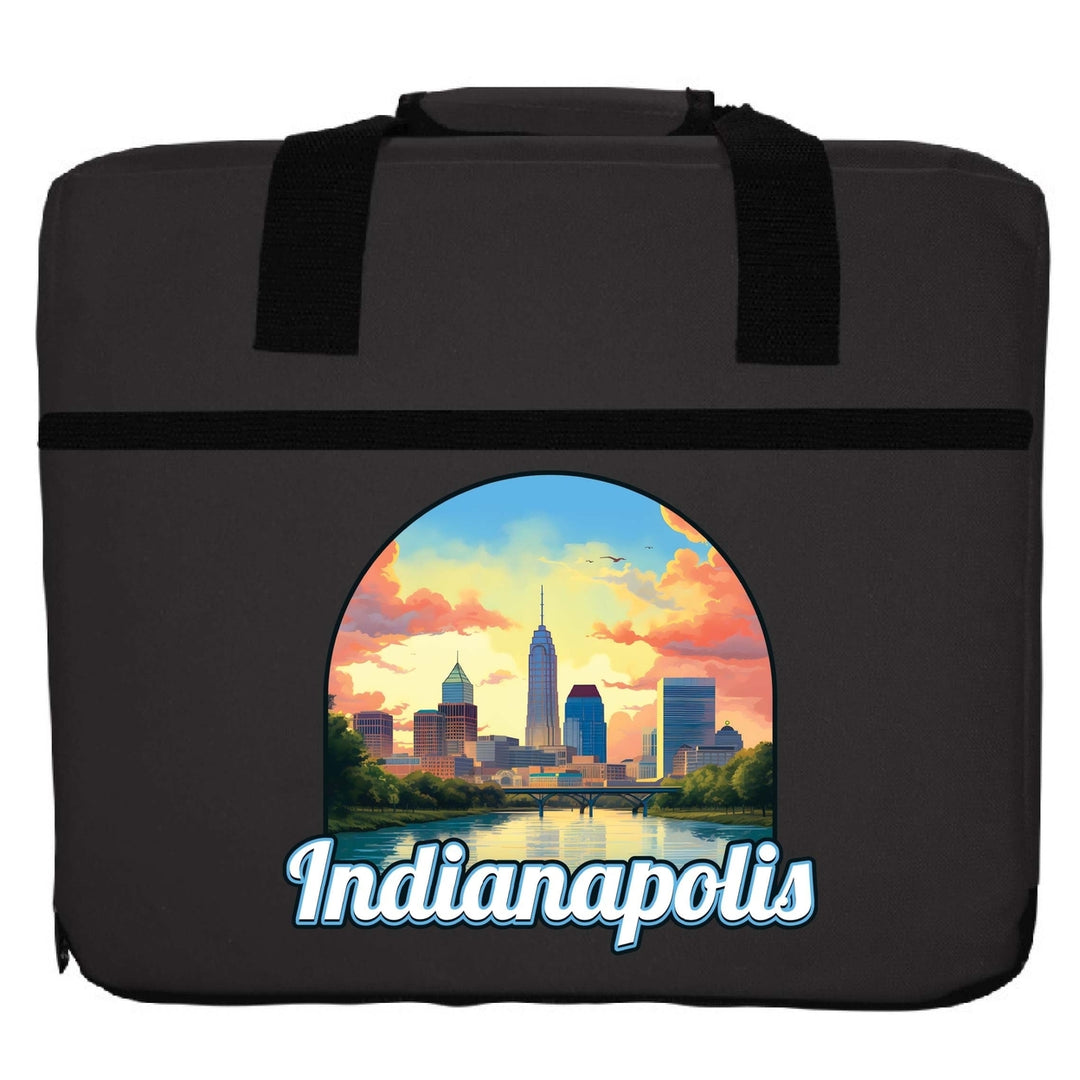 Indianapolis Indiana Design B Souvenir Destination Seat Cushion Image 6