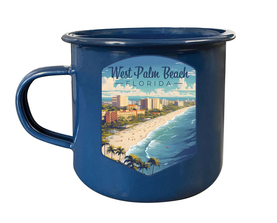 West Palm Beach Florida Design A Souvenir Tin Camper Coffee Mug Image 1