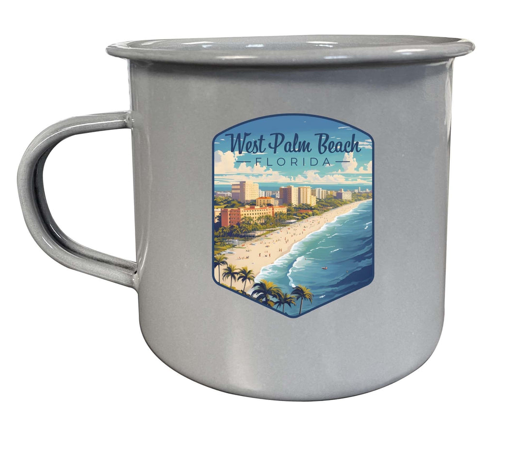 West Palm Beach Florida Design A Souvenir Tin Camper Coffee Mug Image 2