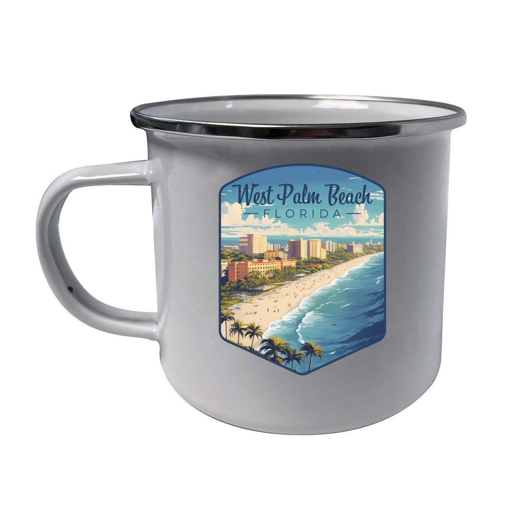 West Palm Beach Florida Design A Souvenir Tin Camper Coffee Mug Image 1