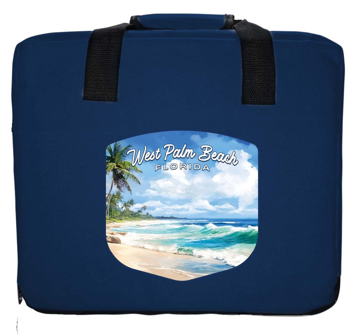 West Palm Beach Florida Design B Souvenir Destination Seat Cushion Image 1