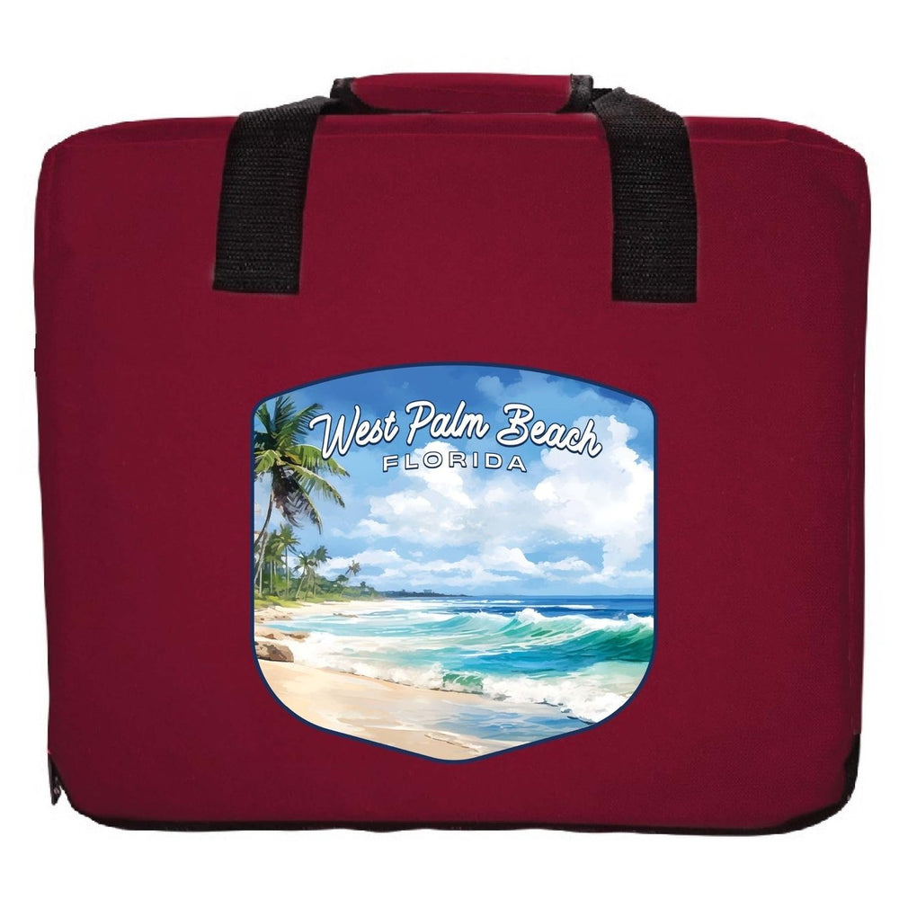 West Palm Beach Florida Design B Souvenir Destination Seat Cushion Image 2