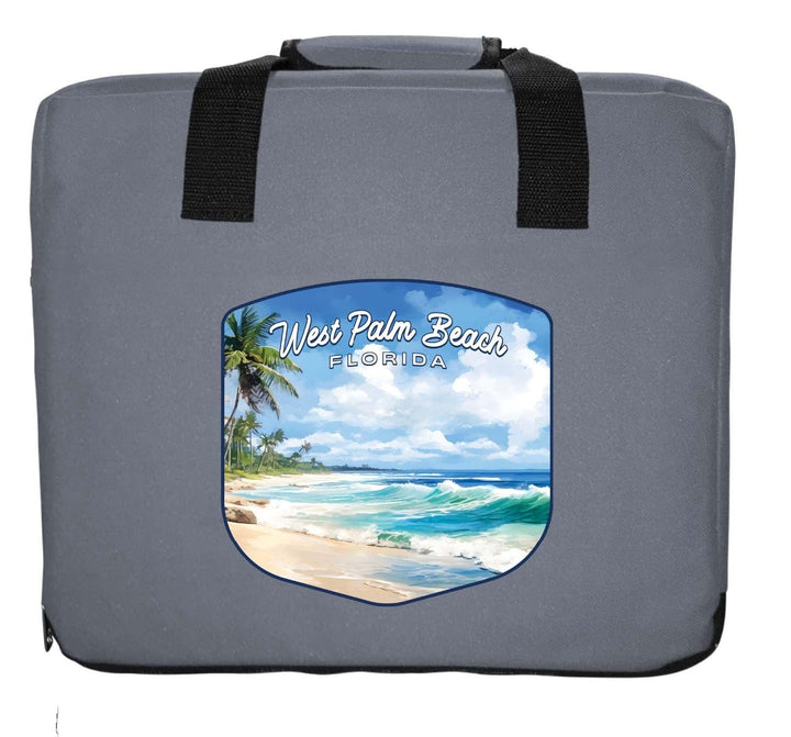 West Palm Beach Florida Design B Souvenir Destination Seat Cushion Image 3