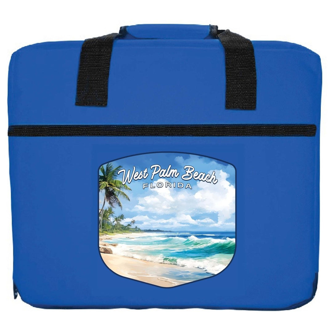 West Palm Beach Florida Design B Souvenir Destination Seat Cushion Image 4