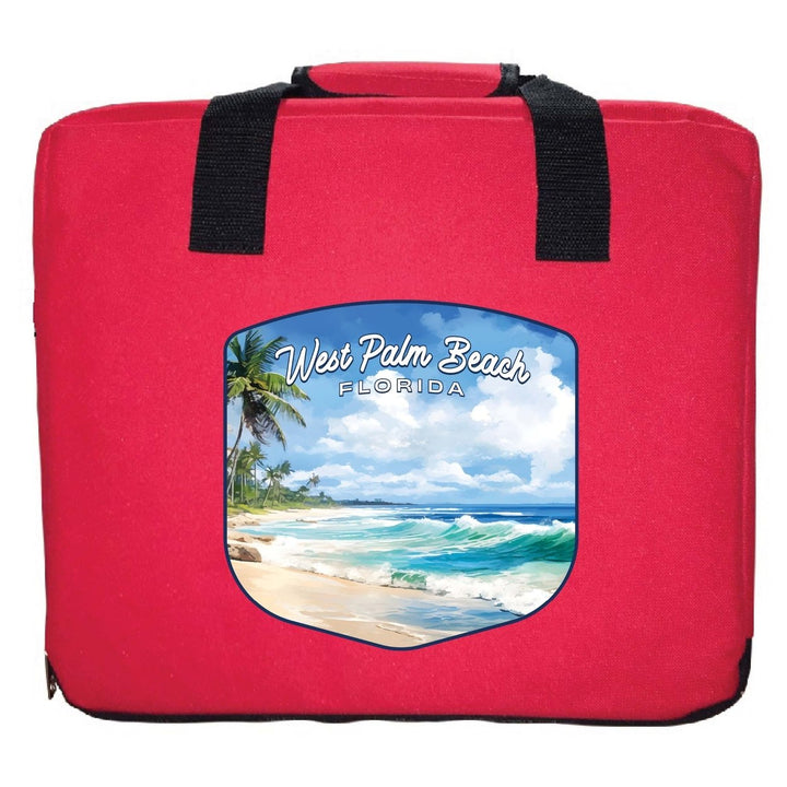 West Palm Beach Florida Design B Souvenir Destination Seat Cushion Image 6