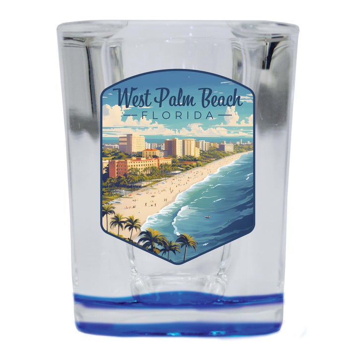 West Palm Beach Florida Design A Souvenir 2 Ounce Shot Glass Square Image 1